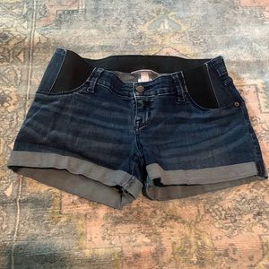 Isabel Maternity Midi Jean Shorts from Target
